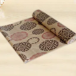 Kuber Industries Brown & Black Printed  PVC Anti Slip Skid Shelf Mat-42
