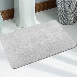 Saral Home Grey Solid 210 GSM Cotton Anti-Skid BathMat-image-74