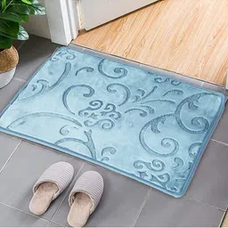 CURIOUS LIFESTYLE Blue Ethnic Motifs 1321 GSM Cotton Rug Shoes Scraper Anti Slip Doormat-image-40