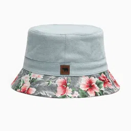 THE BEAR HOUSE Men Blue Self Design Bucket Hat-image-33