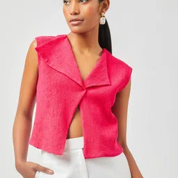 Contemponari V-Neck Sleeveless Waistcoat-picture-52