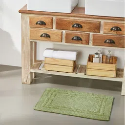Pano Green Solid 1902 GSM Pure Cotton Bath Mat-50