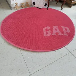 LUXEHOME INTERNATIONAL Solid Round Bath Mat-42