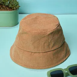 French Accent Men Corduroy Bucket Hat-24