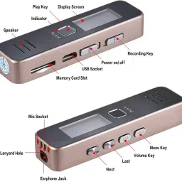 Inext Mini Digital Voice Audio Recorder MP3 Player Dictaphone Sound Recording Device NA Voice Recorder image 4