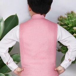 Eliq Mandarin Collar Corduroy Nehru Jacket image 3