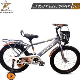 GAMER OREO 20 INCH IBC GREY TYRE TUBE 20 T KIDS CYCLE FOR AGE 5 TO 9 YRS 20 T (inch) Road Cycle-image-9