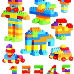 devdarsh Latest Smart Train Adventure Building Blocks toy for kids- 100+ Pcs Wheels image 2