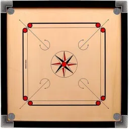 32 Inch Wood Round Pocket Carrom Board 81.28 cm Carrom Board (Brown) 70 cm Carrom Board-26