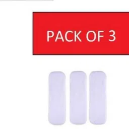 Microfiber 4 Layer Baby Diaper Inserts - Reusable Baby Cloth Diaper, Age 0-24 Months, White (Pack of 3) - S - M (3 Pieces)-10