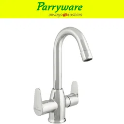 parryware Uno Center Hole Basin Mixer Tap for hot and cold water set of 2 pic 037 Dual Handle Deck Mounted Faucet for Wash Basin Basin Mixer Faucet image 4