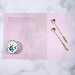 OBSESSIONS Pink 6 Pieces Textured Waterproof Table Placemats-image-35
