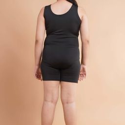 keepfit Kids Girls Canouflage Print Colour Blocked Splice Plus Size Legsuit with Full Coverage image 4