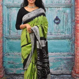 JAIPURI PRINT Ethnic Motifs Pure Cotton Ikat Saree-49