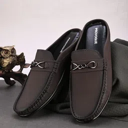 Provogue Men Round Toe Comfort Insole Loafers-image-13