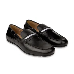 HATS OFF ACCESSORIES Men Leather Lightweight Comfort Insole Loafers-image-111