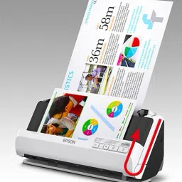 Epson DS- C490 Compact Desktop Document Scanner with Auto Document Feeder Scanner image 2