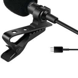 100% GOOD COLLAR MIC TYPE C FOR INTERVIEW, VLOGGING AND GAMING. Microphone Microphone-24