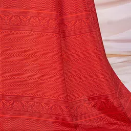 Saree mall Ajrak Block Silk Blend Block Print Sarees image 3