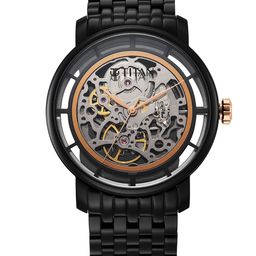 Titan Men Skeleton Dial & Stainless Steel Bracelet Style Straps Analogue Watch 90158KM01-34