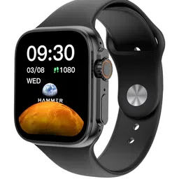 HAMMER Black Pulse X 1.83" Rectangular Display Advanced Bluetooth Calling Smartwatch-image-32