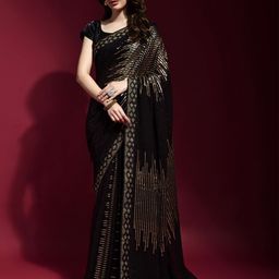 Anouk Embellished Sequinned Saree-image-15