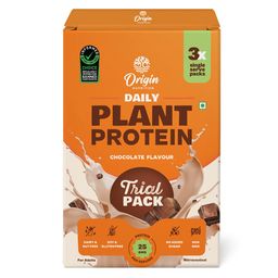 Origin Nutrition Daily Plant Protein,  3 sachets/pack  Chocolate -image-36