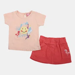 V-Mart Infant Boys Printed Pure Cotton T-shirt With Shorts-image-8