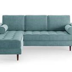 home lifestylez Bipro Sectional Fabric Sofa - Turquoise light-picture-31