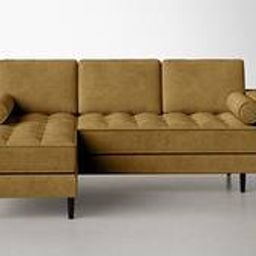 home lifestylez Bipro Sectional Fabric Sofa - Yellow-picture-38