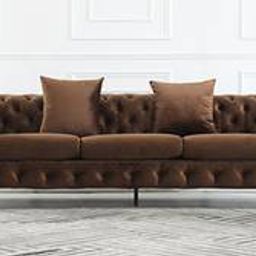 home lifestylez Norman Fabric Sofa - Brown-picture-13