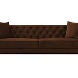 home lifestylez Haruko Fabric Sofa - Brown-picture-1