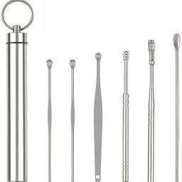 New Ear Wax Cleaner Set, Ear Wax Remover Stainless Steel Tool Kit-image-54