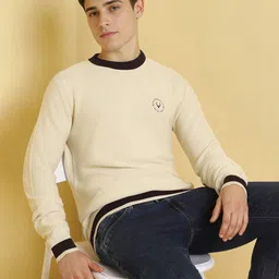 Allen Solly Men Cotton Brand Logo Printed Pullover Sweaters-image-8
