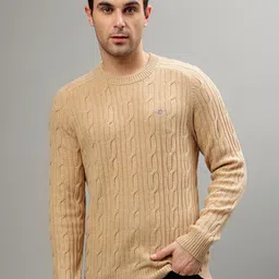 GANT Self Designed Round Neck Woollen Pullover-image-31