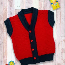 MeeMee Kids Red Full sleeves Sweater-image-92
