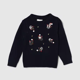 max Girls Embellished Detail Acrylic Pullover-99