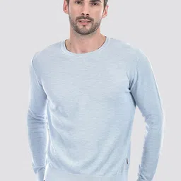 Numero Uno Round Neck Long Sleeves Cotton Pullover Sweater-image-40