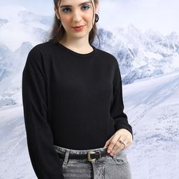 Tokyo Talkies Loose Turtle Neck Acrylic Pullover Sweater-image-71
