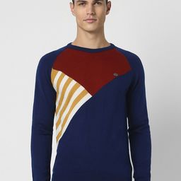 Peter England Casuals Colourblocked Pullover Acrylic Sweater-picture-47