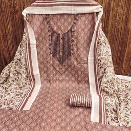KALINI Printed Unstitched Dress Material-image-99