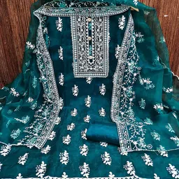 Sidhidata Ethnic Motifs Embroidered Unstitched Dress Material-image-74