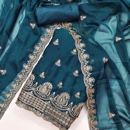 Panzora Embroidered Unstitched Dress Material-image-67