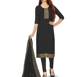 MANVAA Ethnic Motifs Embroidered Unstitched Dress Material-image-23