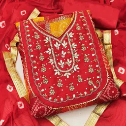 KALINI Printed Pure Cotton Unstitched Dress Material-image-39