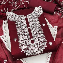 KALINI Embroidered Unstitched Dress Material-image-75