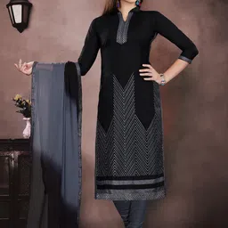 Peachmode Embroidered Unstitched Dress Material-image-13