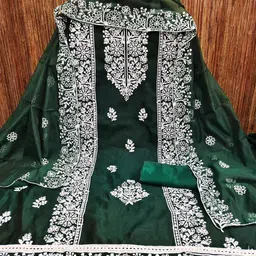 Peachmode Embroidered Unstitched Dress Material-image-19