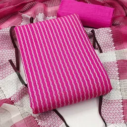 LeeliPeeri Designer Striped Unstitched Dress Material-image-9