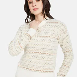 METTLE Self Design Chevron Pullover Sweater-picture-30